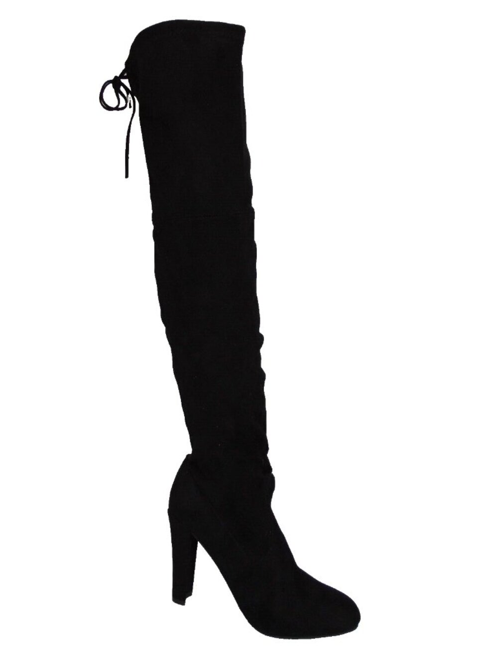 Steve Madden Women's Gorgeous Fabric Almond Toe Over Knee Boots Size 8.5, Black